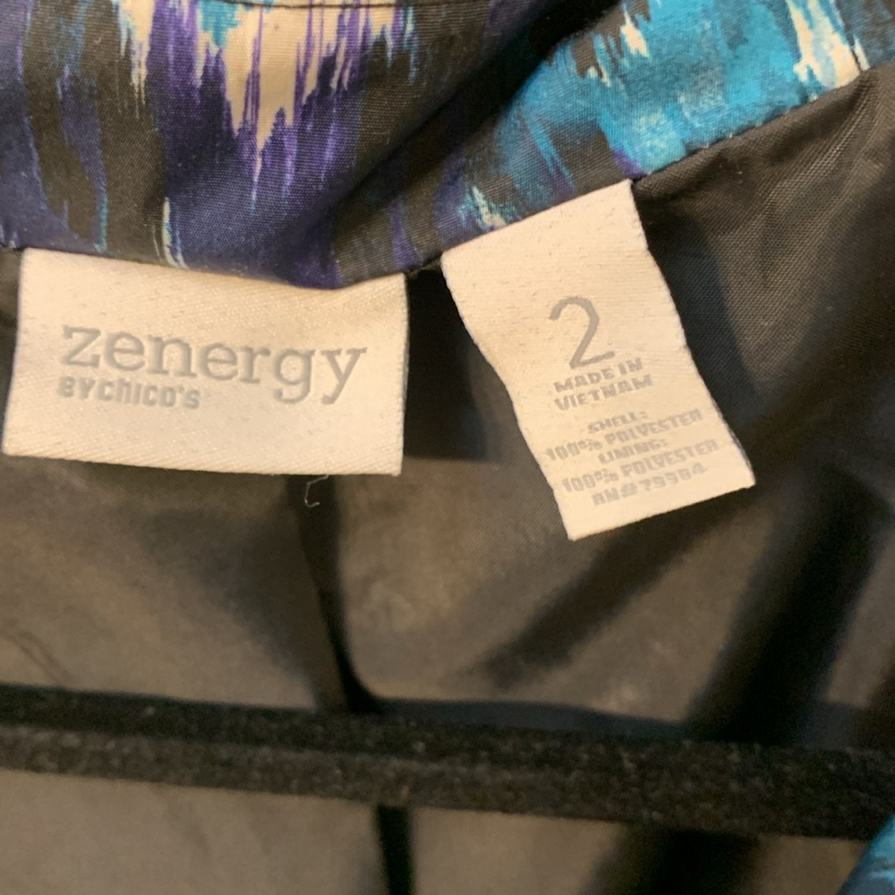 Chico’s Zenergy Watercolor Jacket - Picture 7 of 8